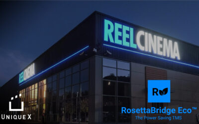 Reel Cinemas UK the world’s first cinema to deploy  Unique X’s RosettaBridge Eco TMS